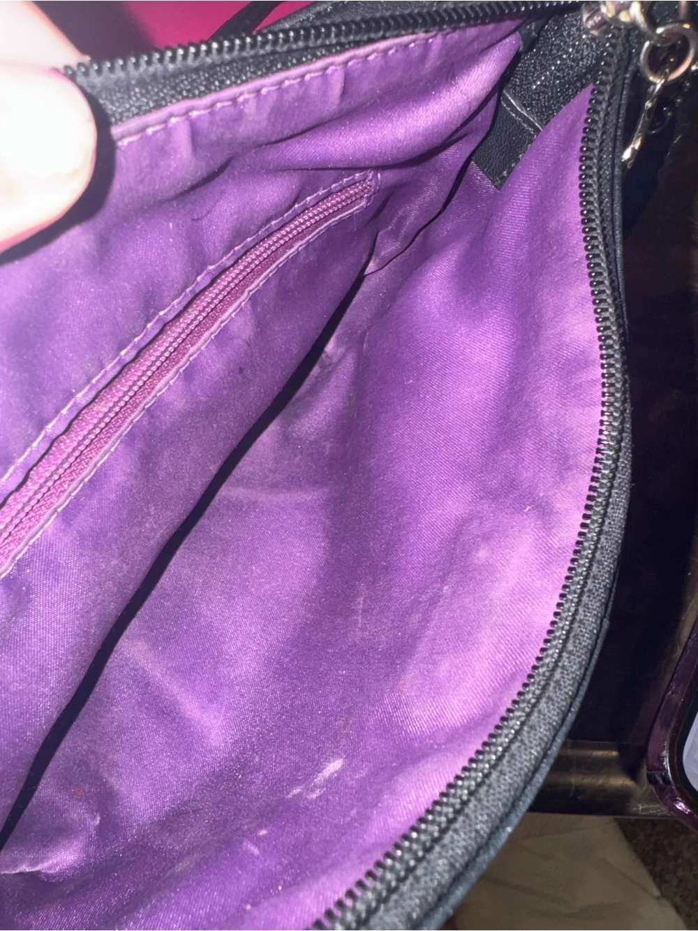Coach Ashley small crossbody bag black leather silver hardware cursive logo. - Picture 12 of 12